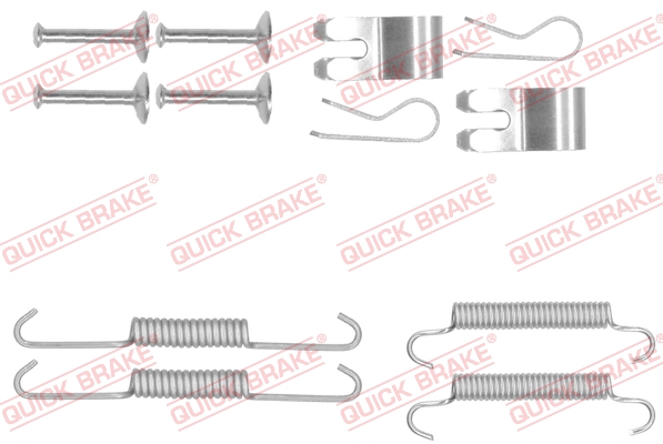 Rem montageset Quick Brake 105-0013