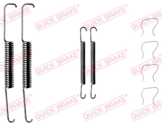 Rem montageset Quick Brake 105-0508