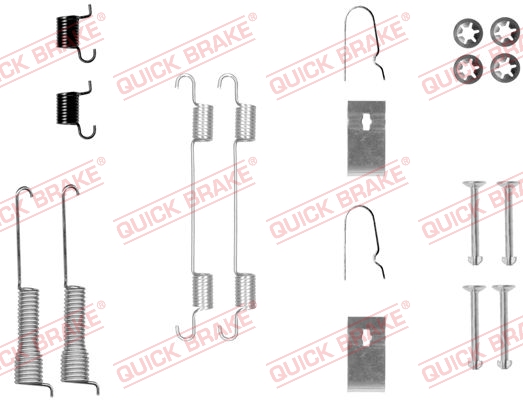 Rem montageset Quick Brake 105-0800