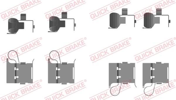 Rem montageset Quick Brake 109-0097