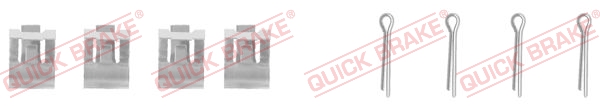 Rem montageset Quick Brake 109-0959