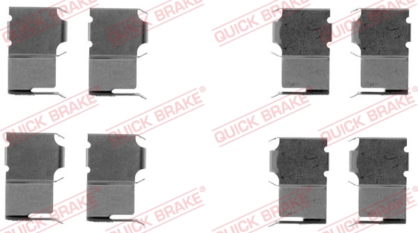 Rem montageset Quick Brake 109-1063