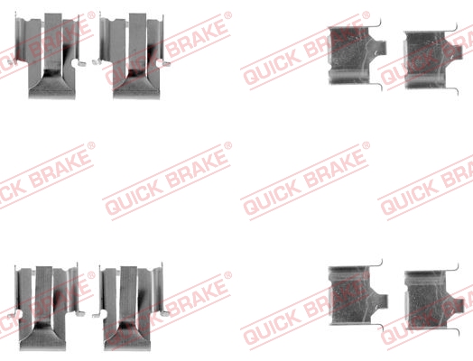 Rem montageset Quick Brake 109-1078