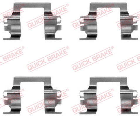 Rem montageset Quick Brake 109-1117