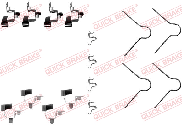 Rem montageset Quick Brake 109-1130