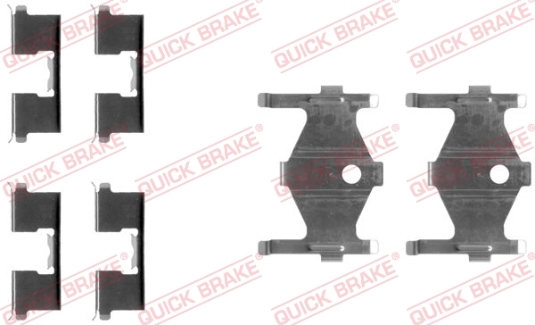 Rem montageset Quick Brake 109-1185