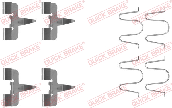 Rem montageset Quick Brake 109-1207