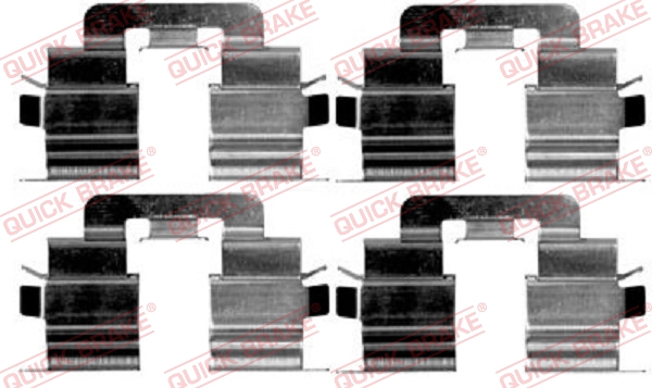 Rem montageset Quick Brake 109-1215