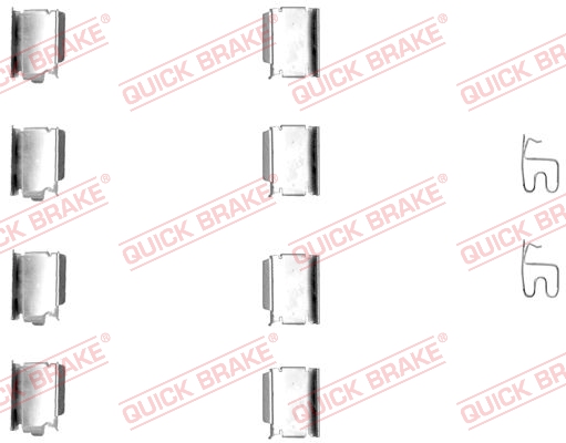 Rem montageset Quick Brake 109-1246