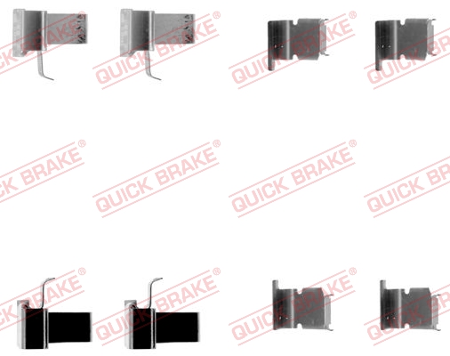 Rem montageset Quick Brake 109-1262