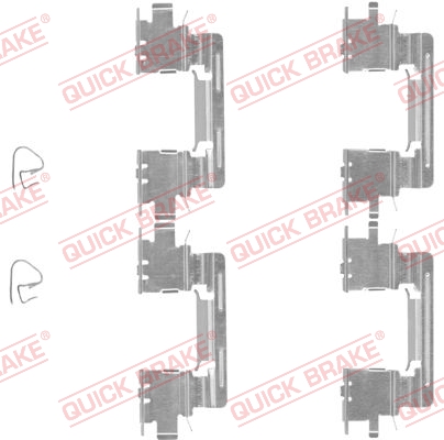 Rem montageset Quick Brake 109-1613