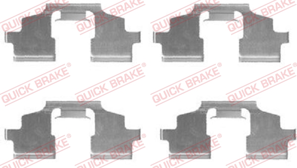 Rem montageset Quick Brake 109-1675