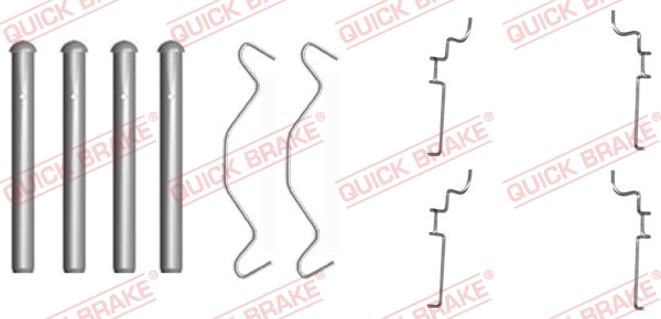 Rem montageset Quick Brake 109-1683