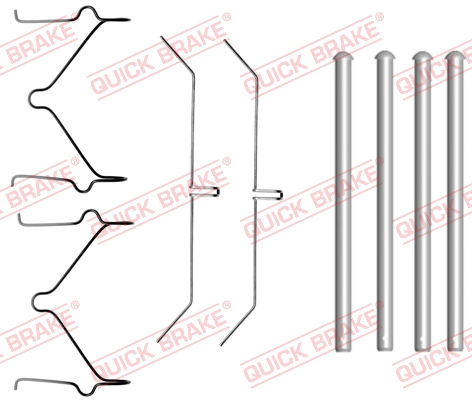Rem montageset Quick Brake 109-1701