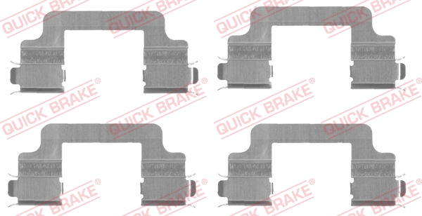 Rem montageset Quick Brake 109-1727