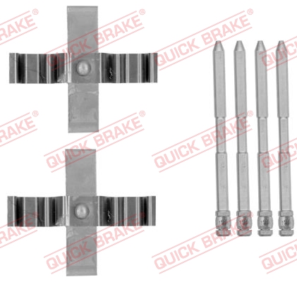 Rem montageset Quick Brake 109-1801