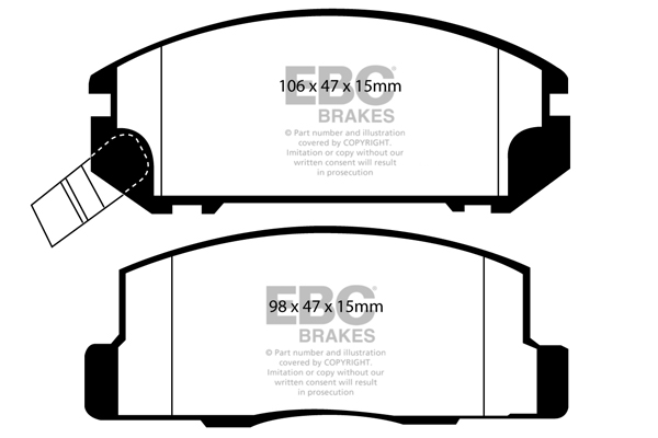 Remblokset EBC Brakes DP1107