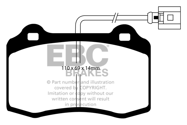 Remblokset EBC Brakes DP1140/2