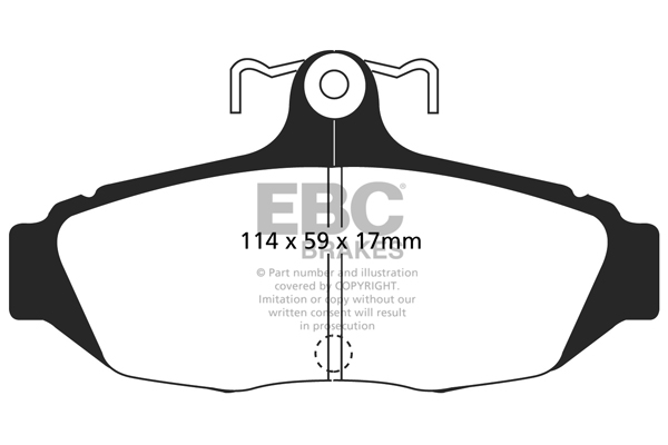 Remblokset EBC Brakes DP1172