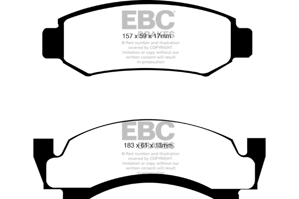 Remblokset EBC Brakes DP61261