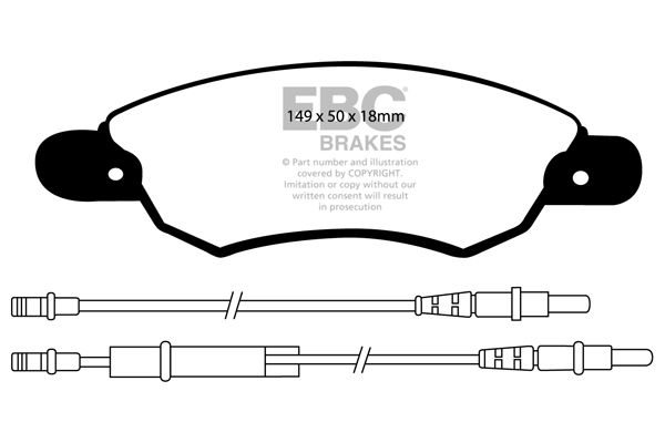 Remblokset EBC Brakes DP1370