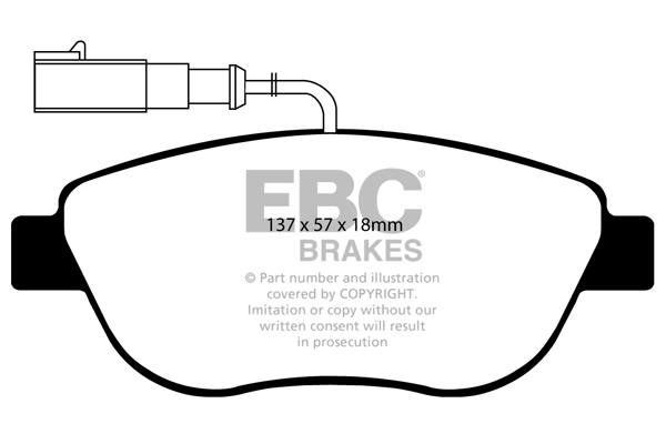Remblokset EBC Brakes DP1383/2