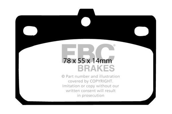 Remblokset EBC Brakes DP166