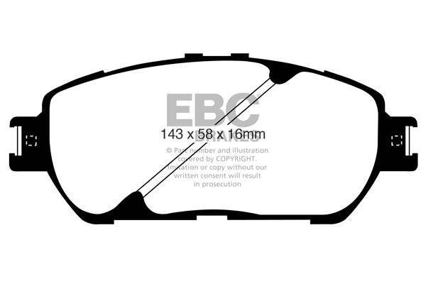 Remblokset EBC Brakes DP1674