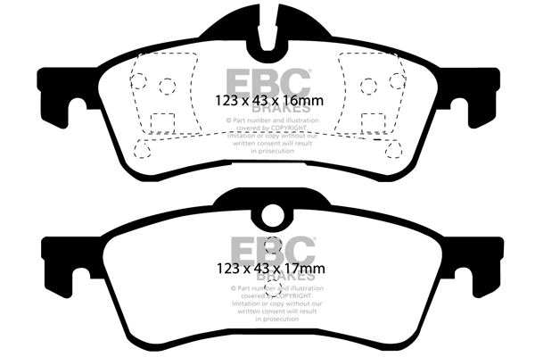 EBC Brakes Remblokset DP51701NDX