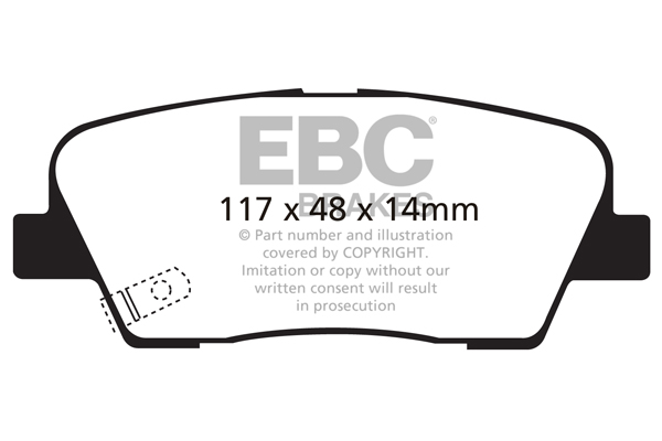 Remblokset EBC Brakes DP1806