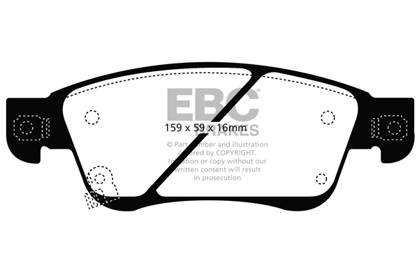 Remblokset EBC Brakes DP1807