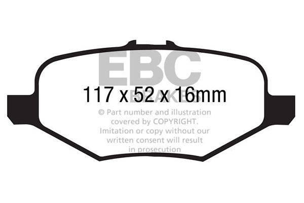 Remblokset EBC Brakes DP1887