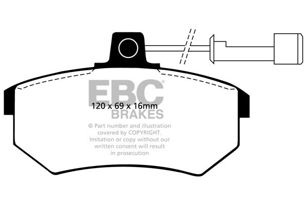 Remblokset EBC Brakes DP486/2