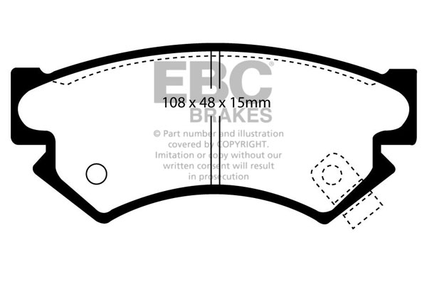 Remblokset EBC Brakes DP822