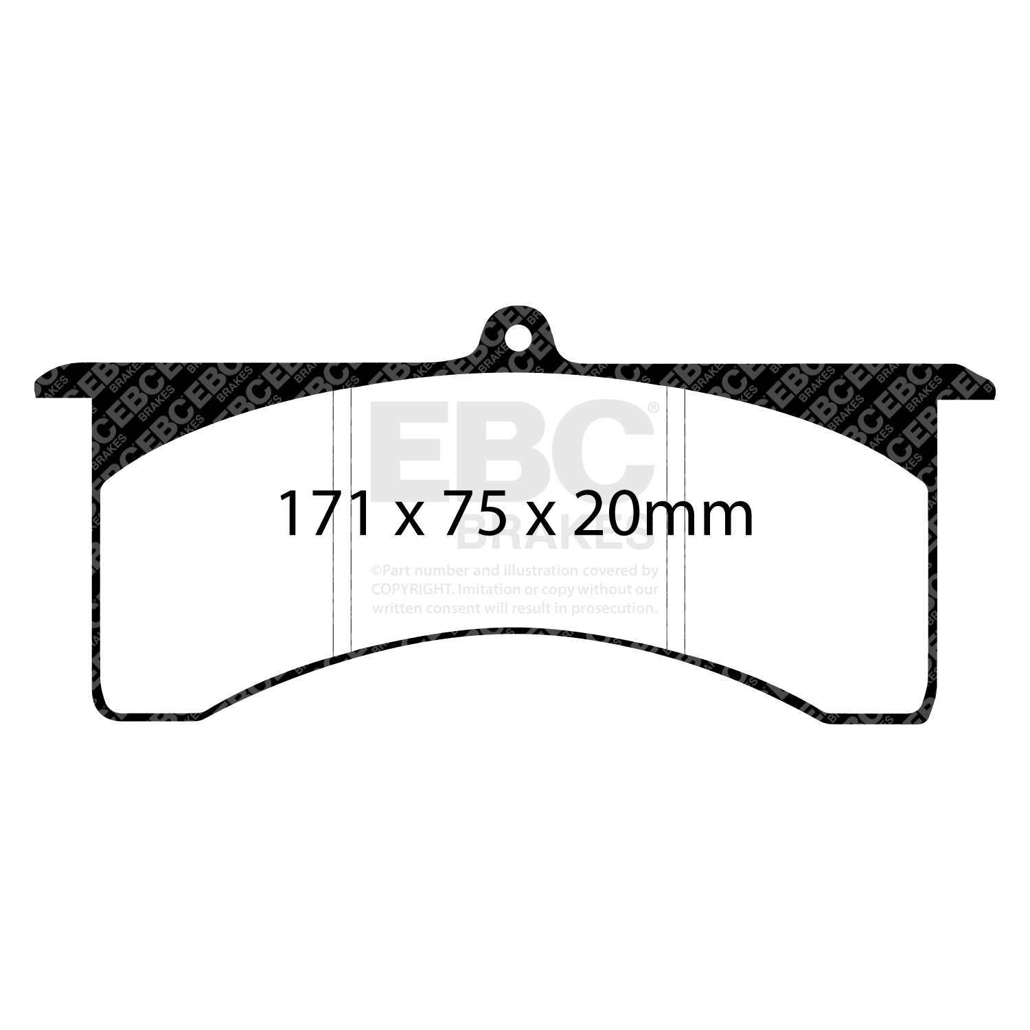 Remblokkenset, schijfrem EBC Brakes DP81148.20SR11