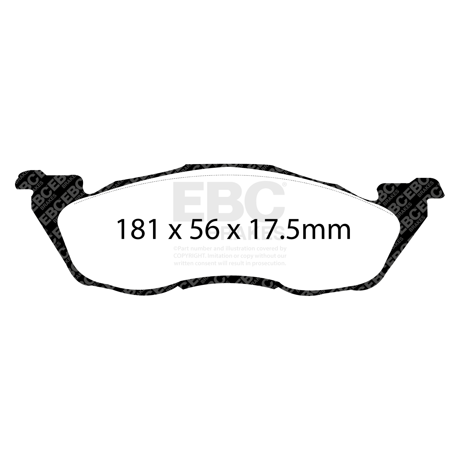 Remblokkenset, schijfrem EBC Brakes DP41276R