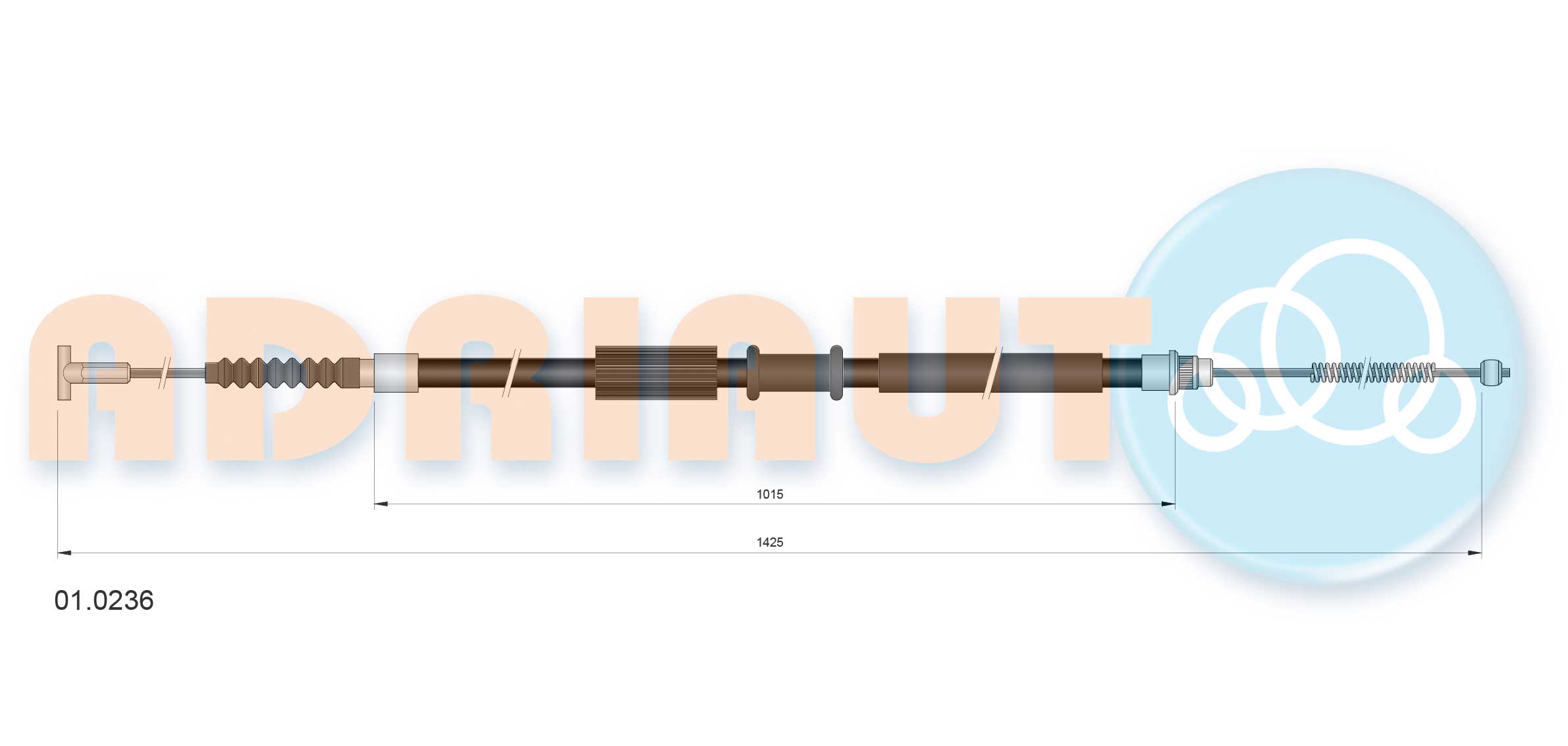 Handremkabel Adriauto 01.0236