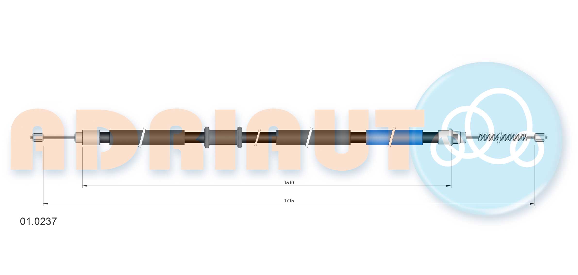 Handremkabel Adriauto 01.0237