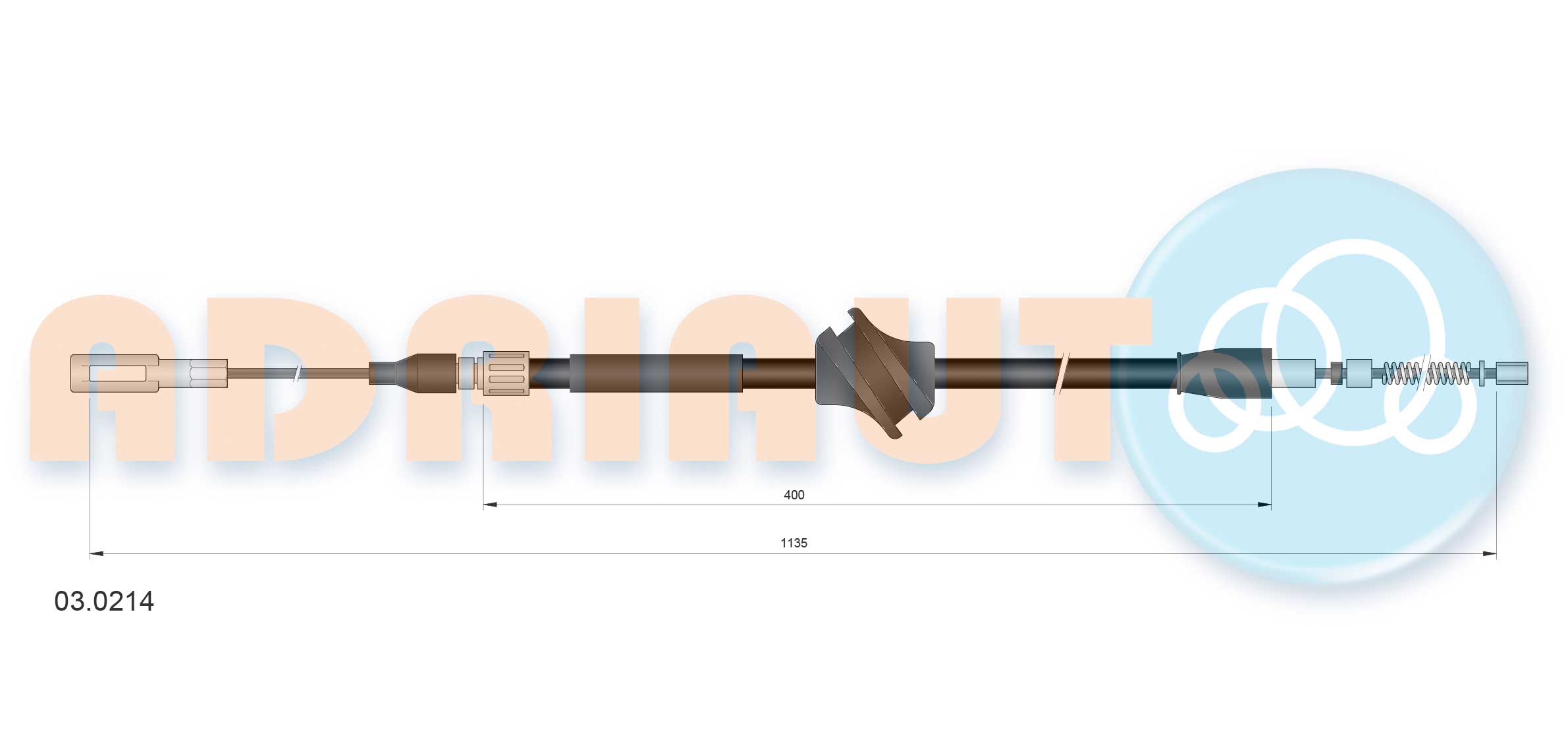 Handremkabel Adriauto 03.0214