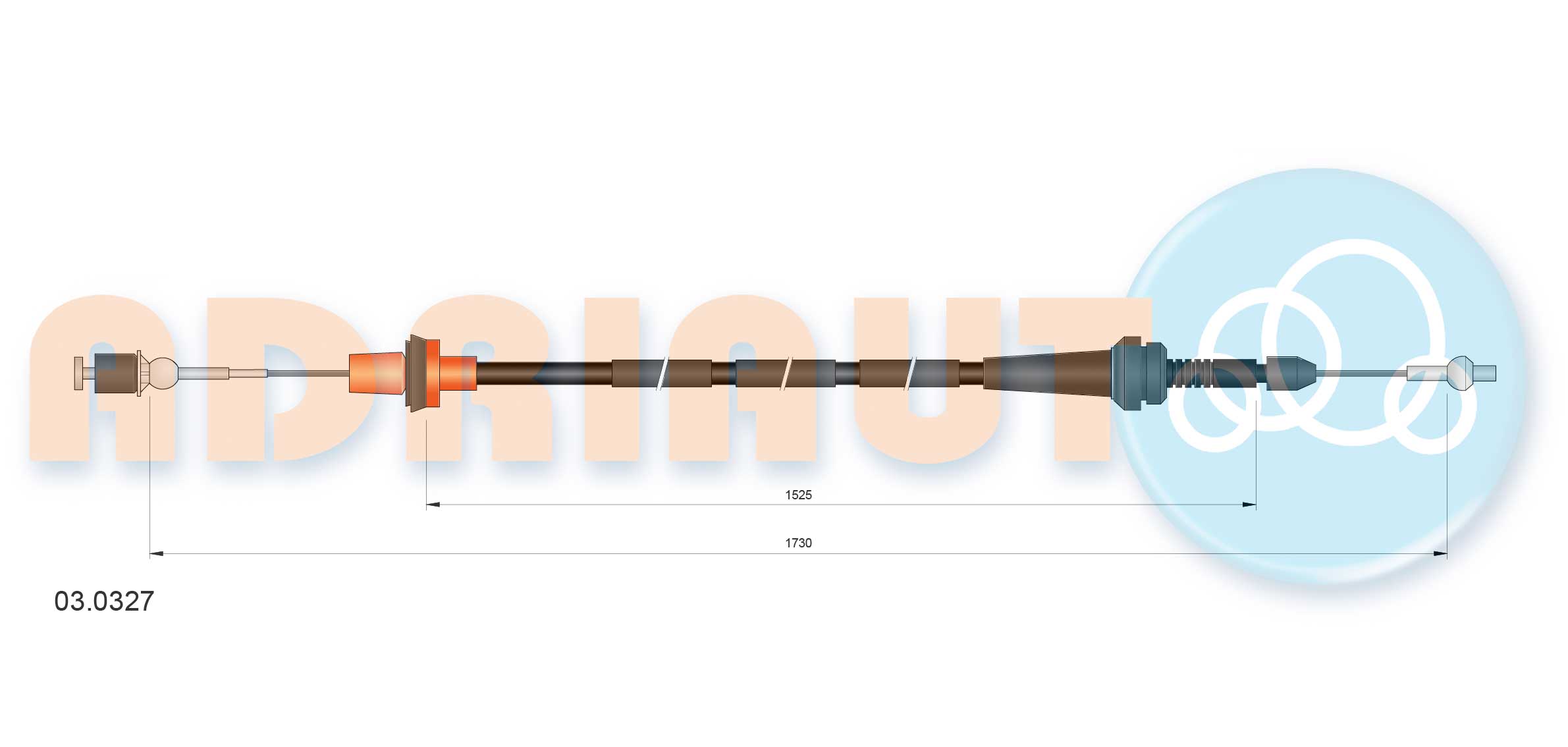 Gaskabel Adriauto 03.0327