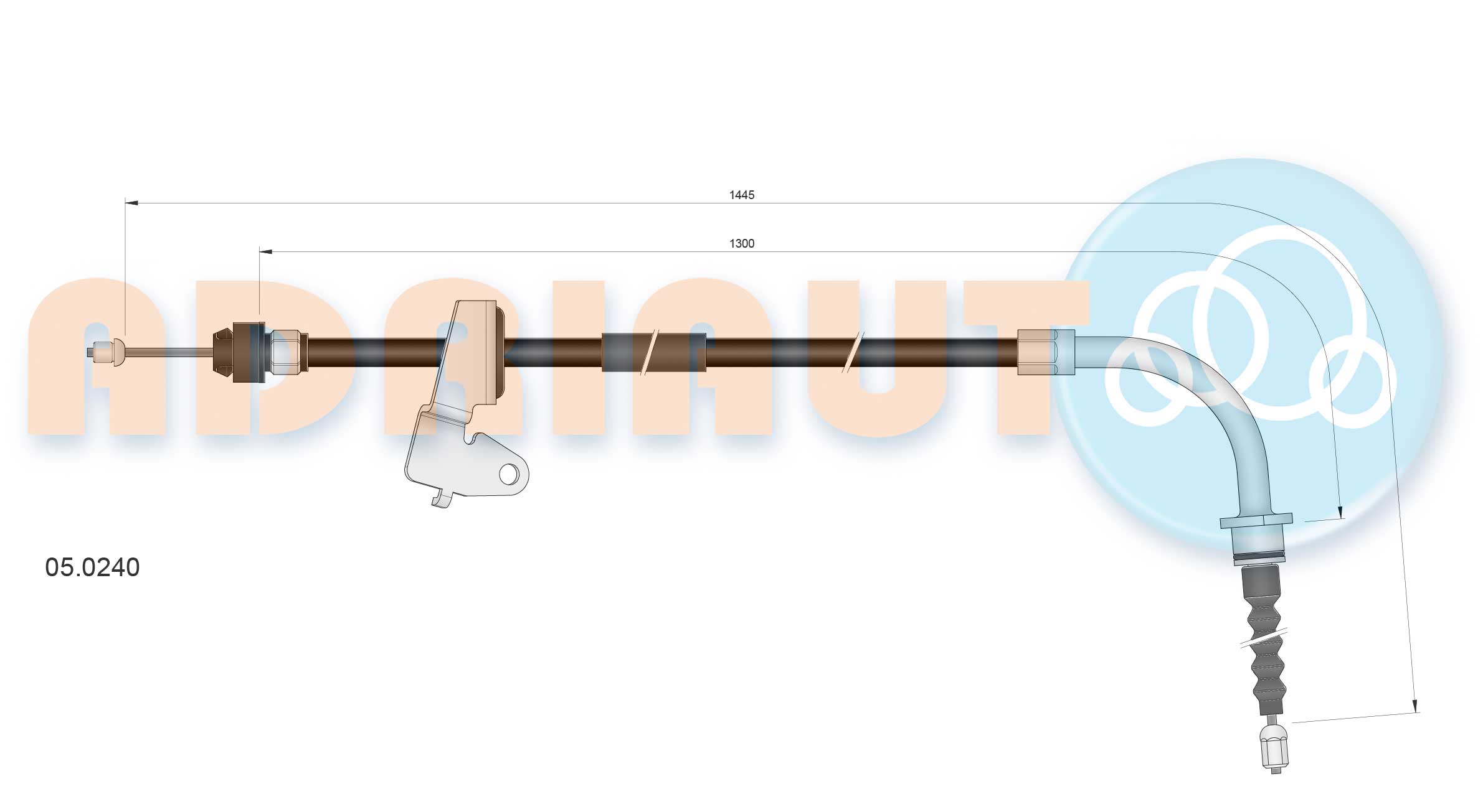 Handremkabel Adriauto 05.0240