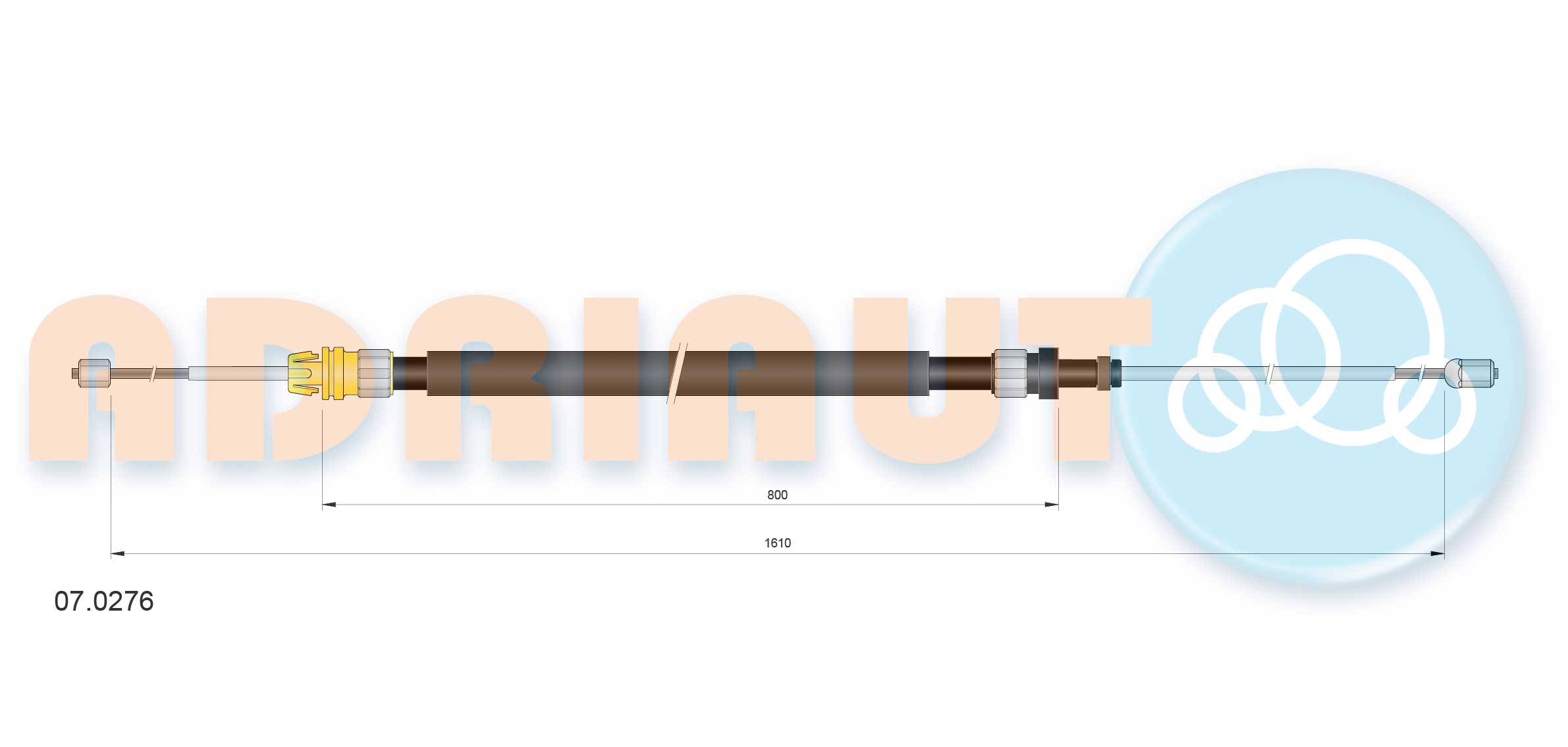Handremkabel Adriauto 07.0276