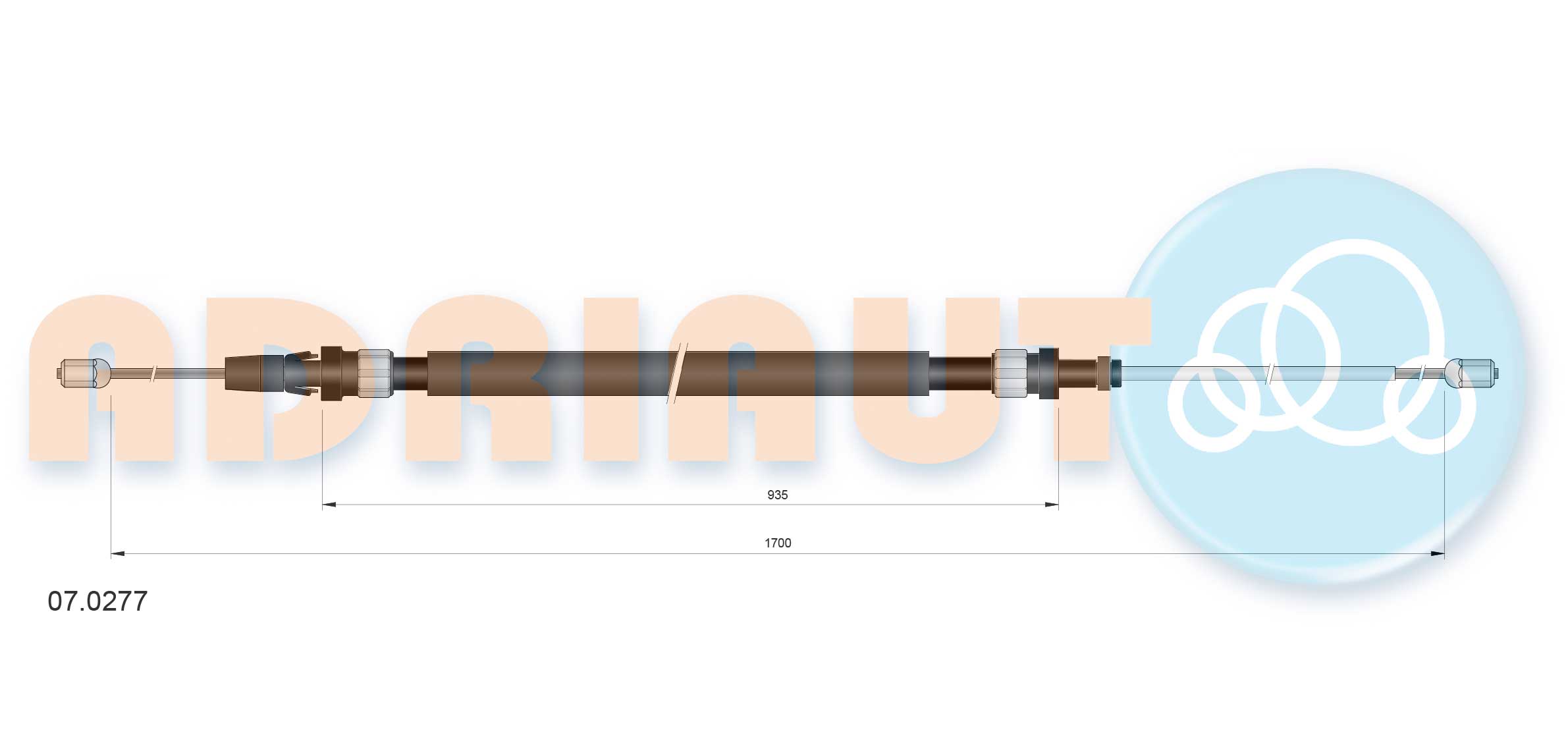 Handremkabel Adriauto 07.0277