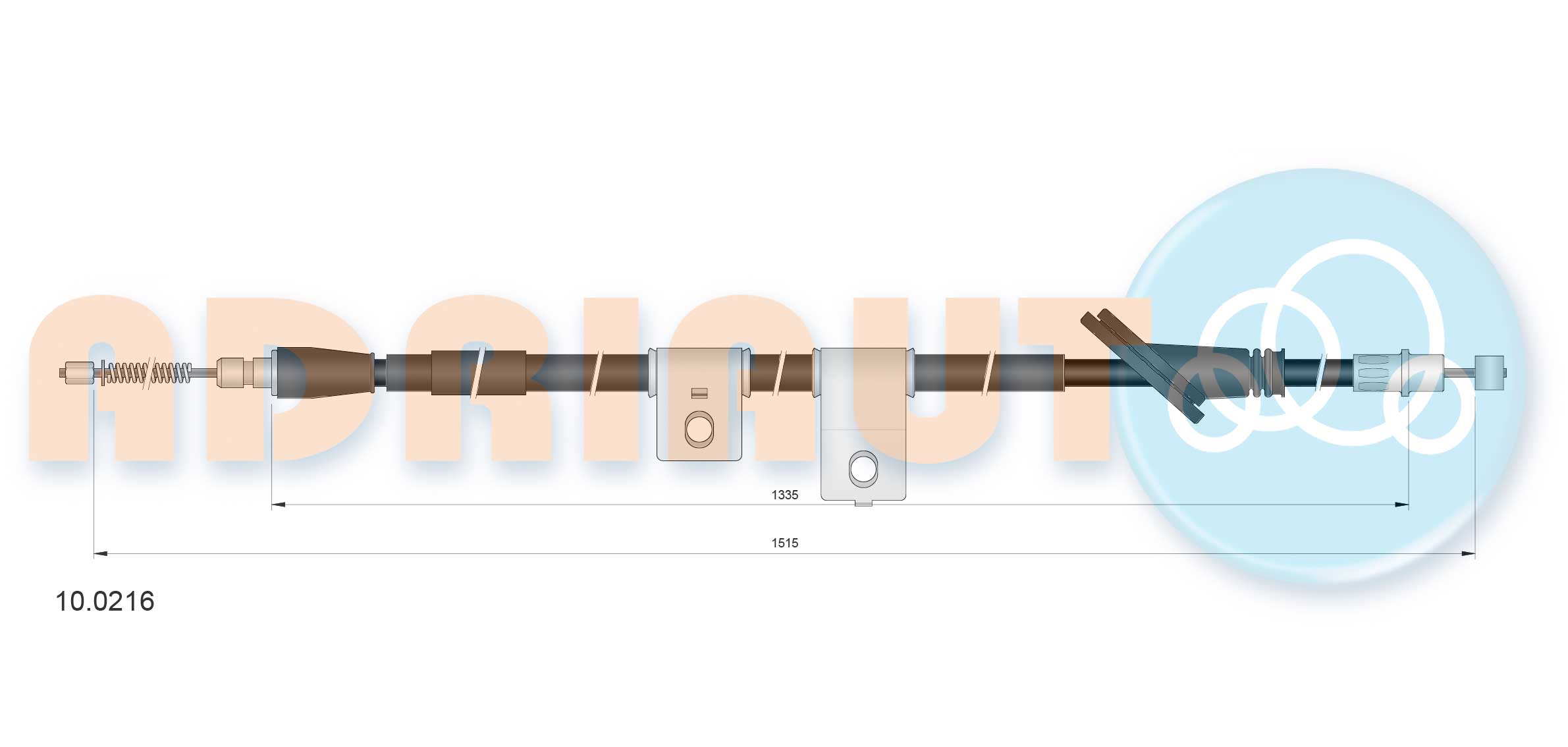 Handremkabel Adriauto 10.0216