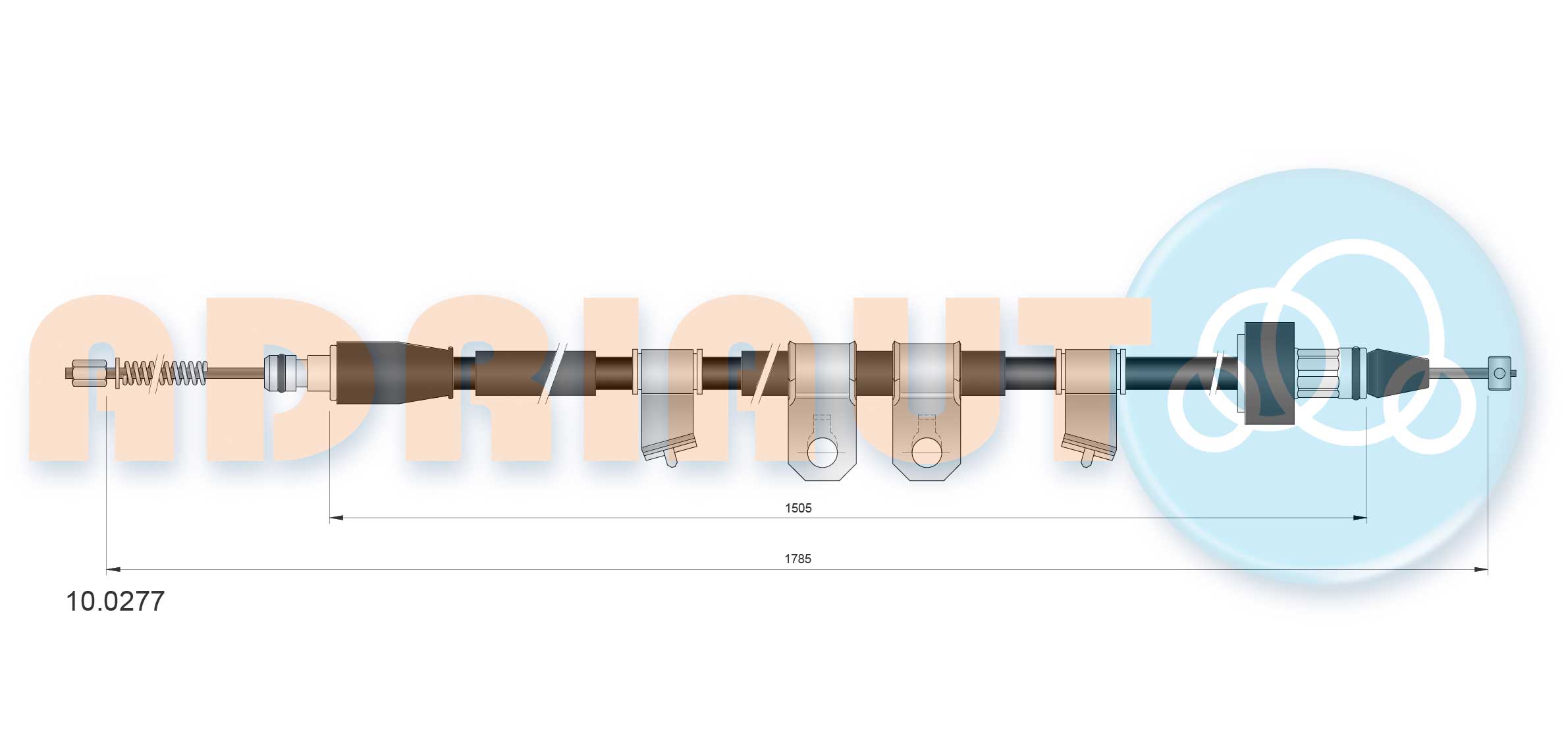 Handremkabel Adriauto 10.0277