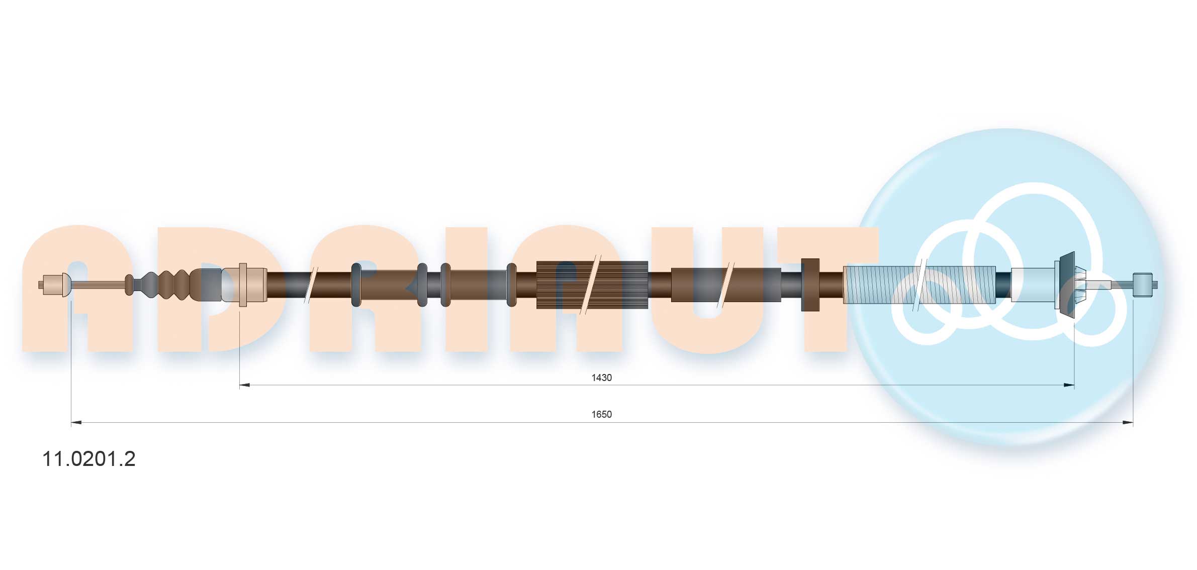 Handremkabel Adriauto 11.0201.2
