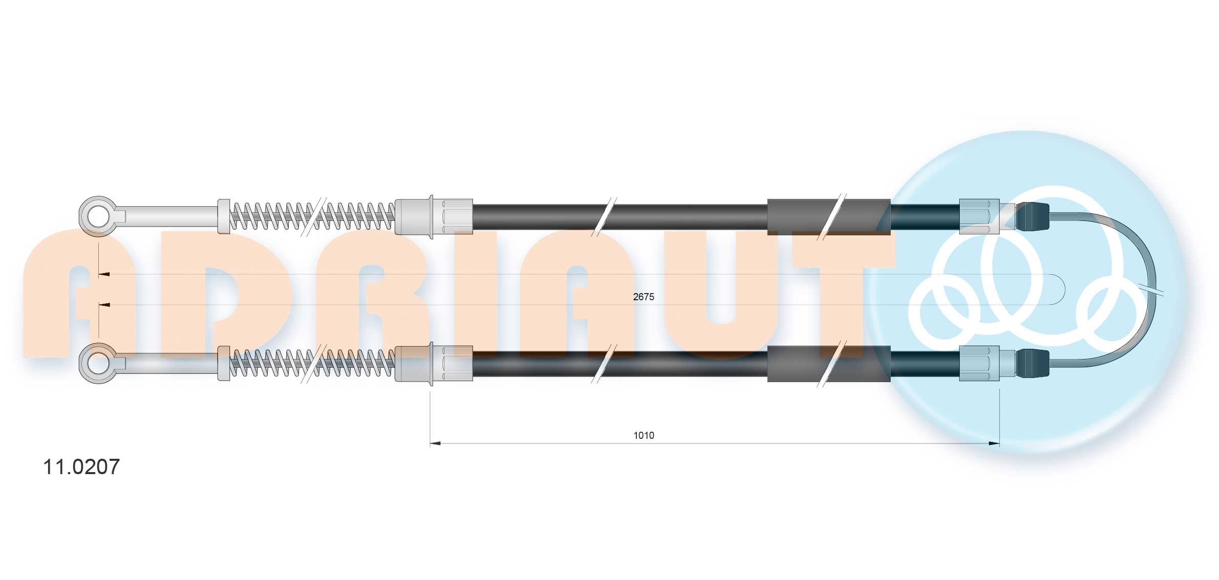 Handremkabel Adriauto 11.0207