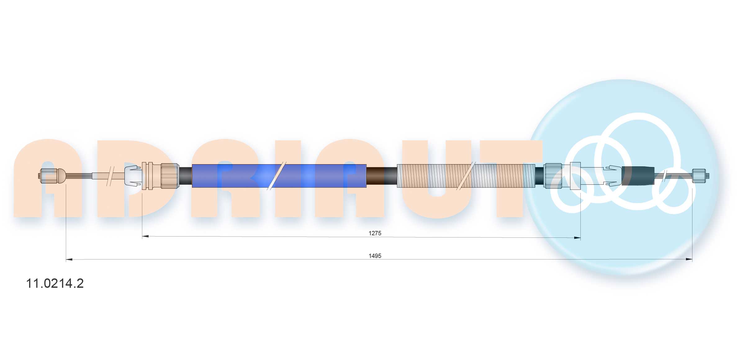 Handremkabel Adriauto 11.0214.2