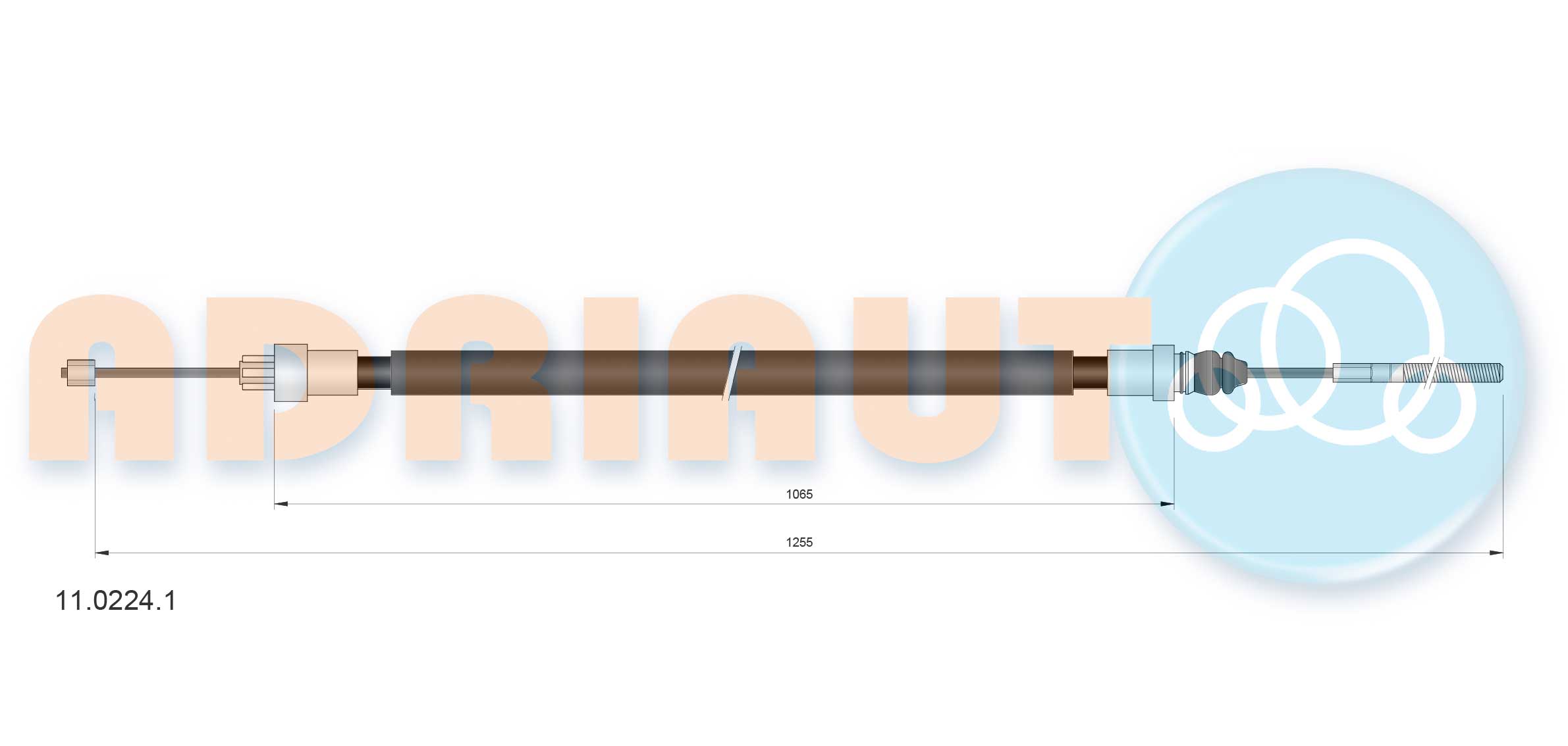 Handremkabel Adriauto 11.0224.1