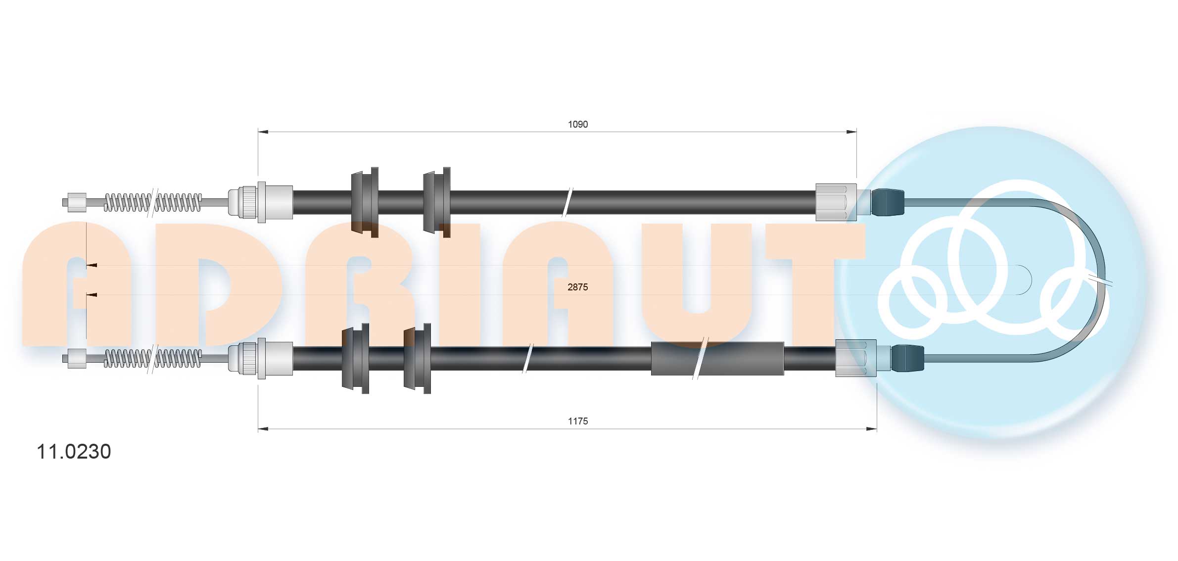 Handremkabel Adriauto 11.0230